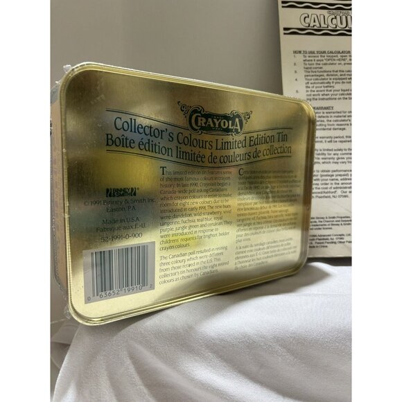 Vintage 1994 Crayola Crayon Box Calculator NIB RARE 91 Binney & Smith Lmt Ed USA - Picture 3 of 4